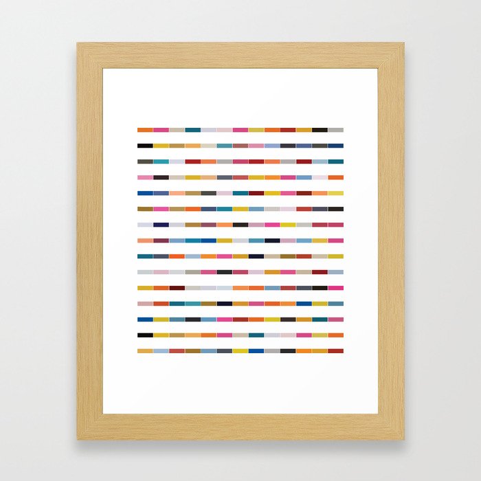 Dot // Dash // Dash // Dot Framed Art Print