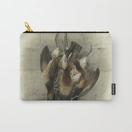 Game birds of America. California or Valley Quail (Laphortyx Californicus), Vintage Print Carry-All Pouch | Engraving, Nature, Classic, Vintage, History, Feather, Historic, Design, Art, Retro 