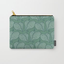 Sage Vines Carry-All Pouch | Sagegreen, Green, 70S, Vines, Pattern, Retro, Monstera, Houseplant, Pathos, Drawing 