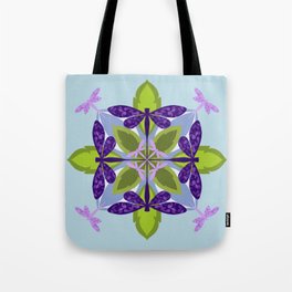 Dragonfly Mandala Tote Bag