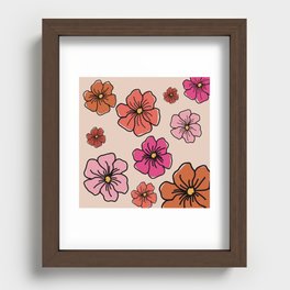 Flower Field Recessed Framed Print