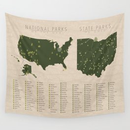 US National Parks - Ohio Wall Tapestry