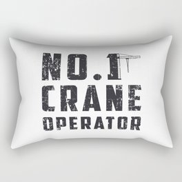 No. 1 Crane Operator Workers Construction Site Rectangular Pillow