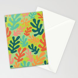 Matisse Leaves - Psychedelic  Stationery Card