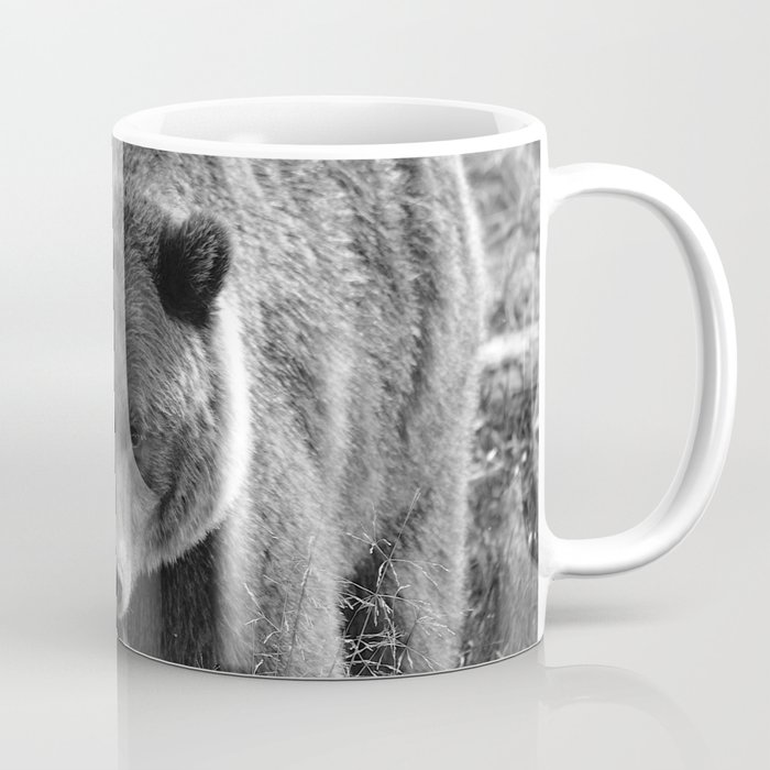 Grizzly Bear - B & W Coffee Mug