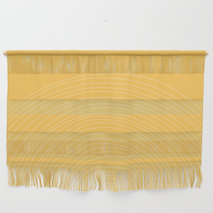 Yellow Minimal lines Wall Hanging