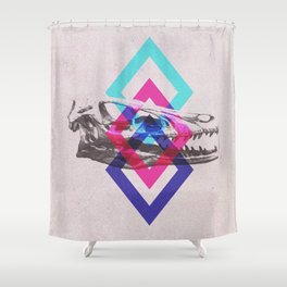 Diamond Raptor Shower Curtain