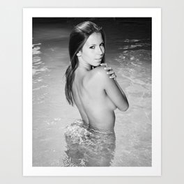 Very beautiful nude woman Art Print