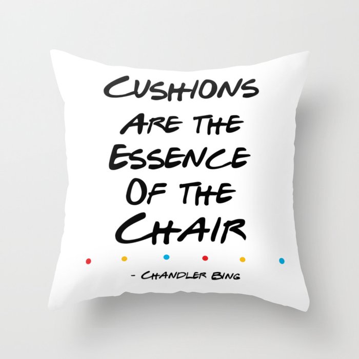 Friends: Essence of the Chair Throw Pillow