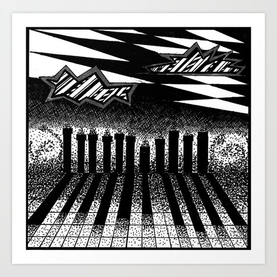 descending of night at the factory Art Print