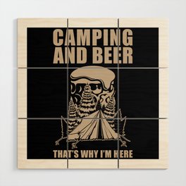 Camper and Beer Wood Wall Art