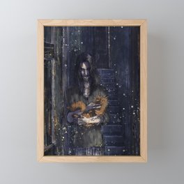 Sirius and the cinnamon beast Framed Mini Art Print