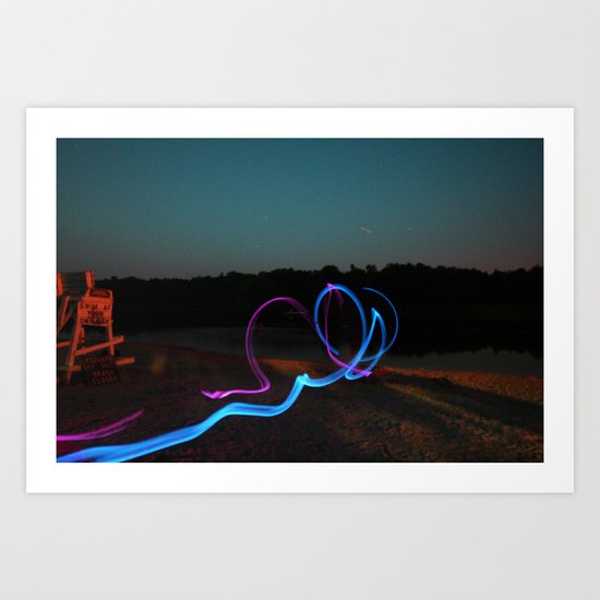 Light Painting Art Print