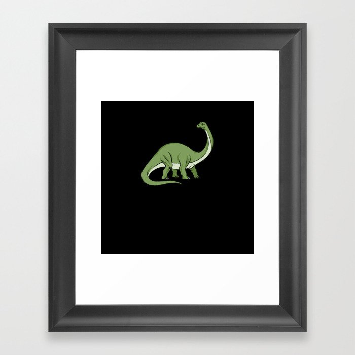 Diplodocus Dinosaur Framed Art Print