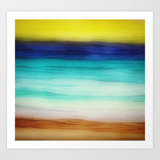beach abstract Art Print