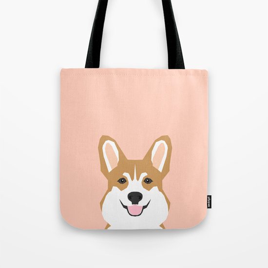 Shelby - Welsh Corgi gifts with corgi illustration for dog people and corgi owner gifts dog gifts Tote Bag