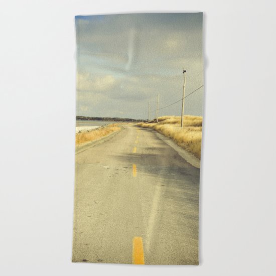 The Road to the Sea Beach Towel