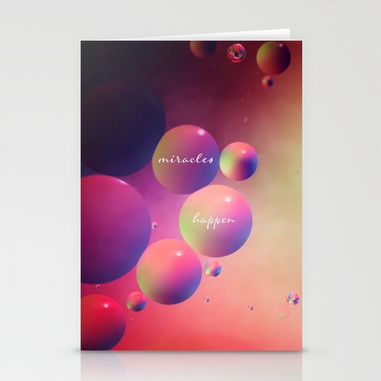 miracles happen Stationery Cards