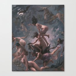 WITCHES GOING TO THEIR SABBATH / THE DEPARTURE OF THE WITCHES - LUIS RICARDO FALERO Canvas Print