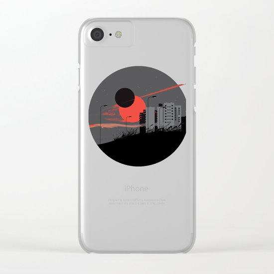 apocalypse city Clear iPhone Case