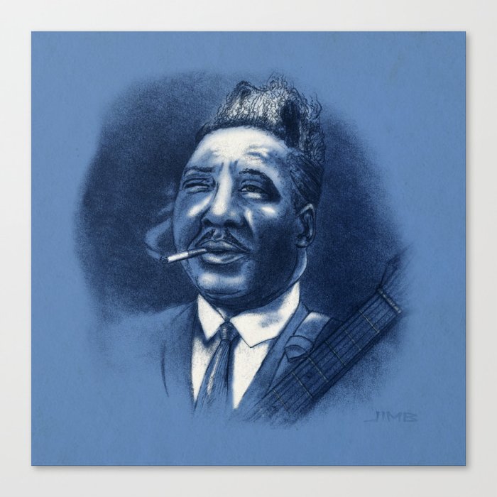 Blues Legends - Muddy Waters Canvas Print