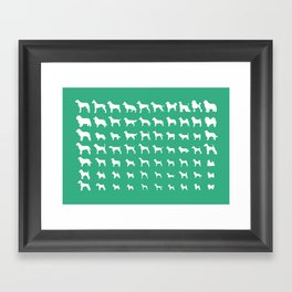 All Dogs (Mint) Framed Art Print