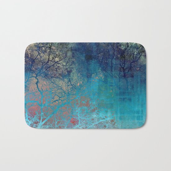 On the verge of Blue Bath Mat