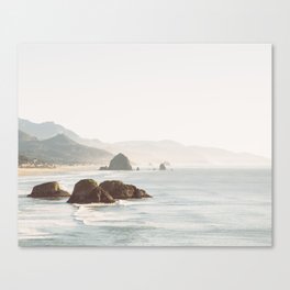 overlooking cannon beach Canvas Print