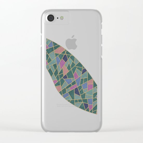 Geometric Marble 02 (abstract) Clear iPhone Case