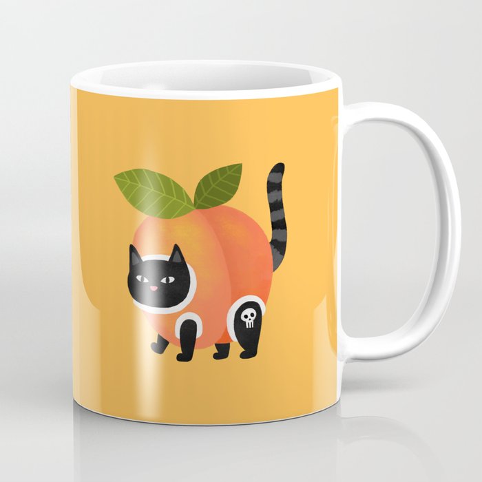 Peach Cat Coffee Mug