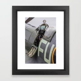 Spitfire cockpit Framed Art Print