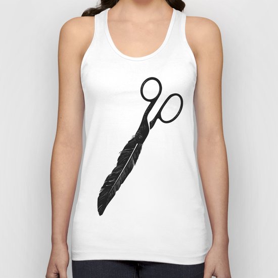 Feathered. Unisex Tank Top