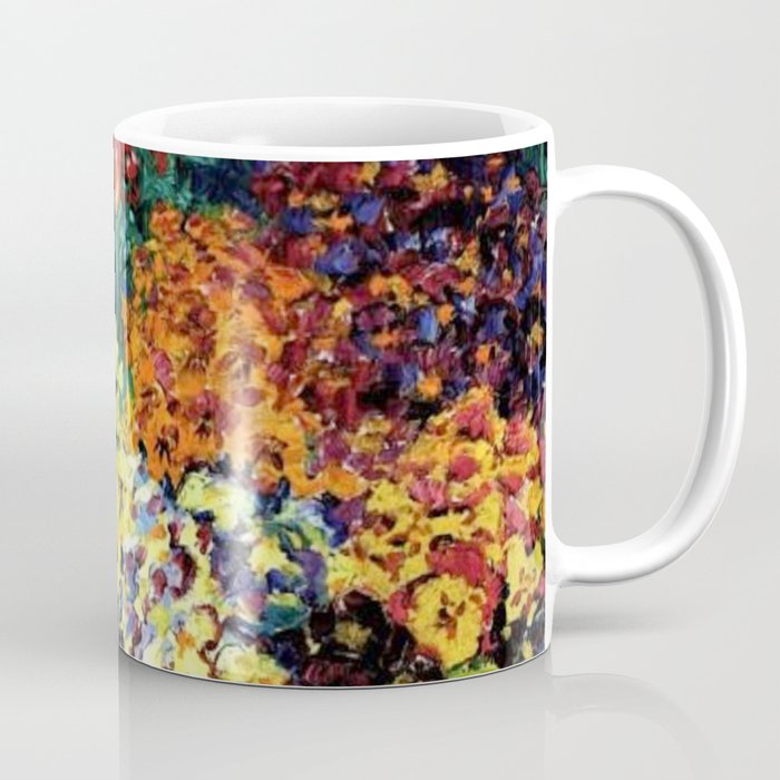 Spring Flower Garden, Pansies, Iris, Tulips, and Lilies still life by Emil Nolde Coffee Mug