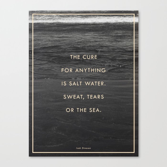 Salt Water Canvas Print
