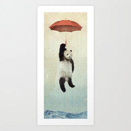 Pandachute Art Print