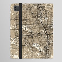 Santa Rosa, USA - Retro City Map Painting iPad Folio Case