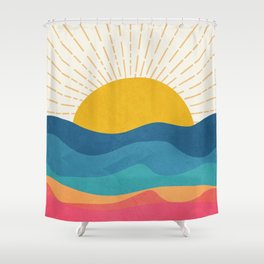 Sea Sunrise Shower Curtain