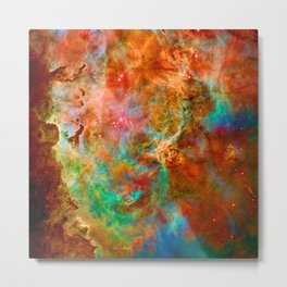 Mystic Mountains - Carina Nebula Astronomy Image Metal Print