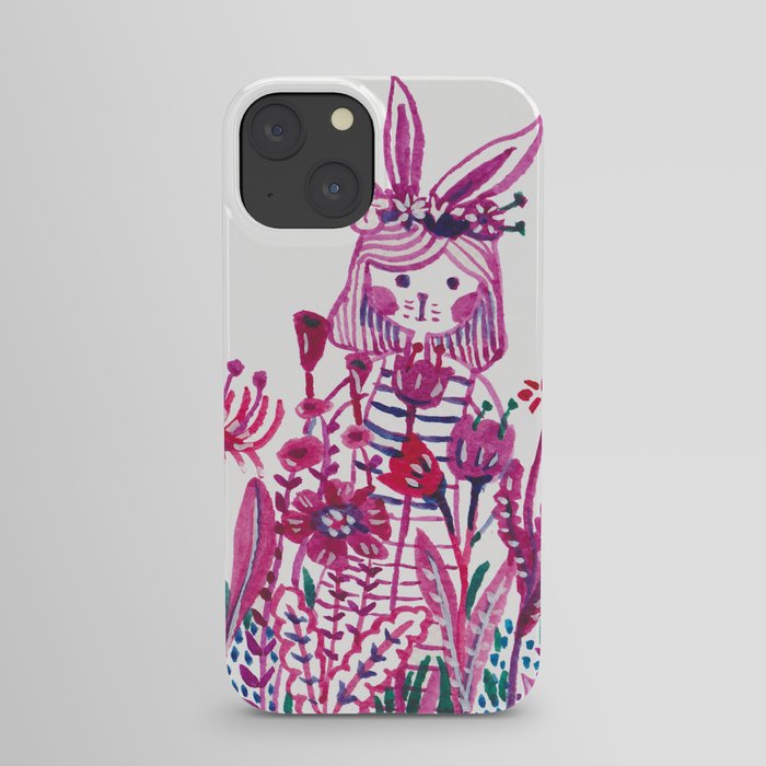 Garden Bunny iPhone Case