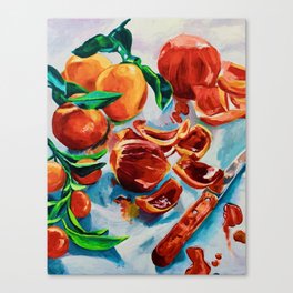 Naranjas de Verano Canvas Print