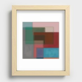 Squares Recessed Framed Print