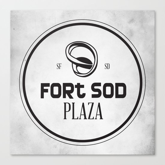Fort Sod Plaza Canvas Print