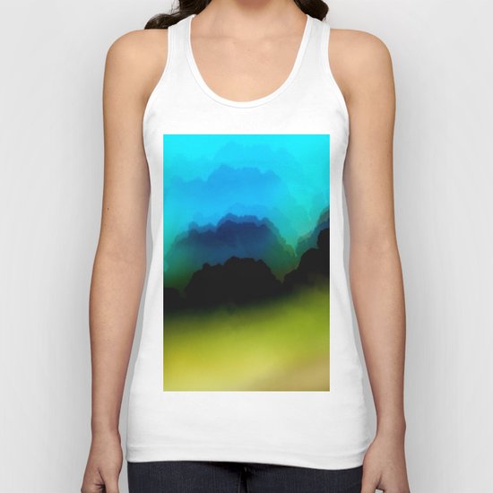 Misty Mountain View Unisex Tank Top