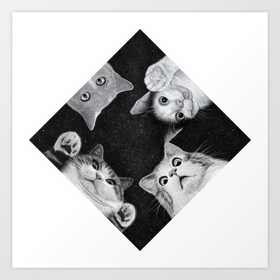 When you are kitten in the box Art Print