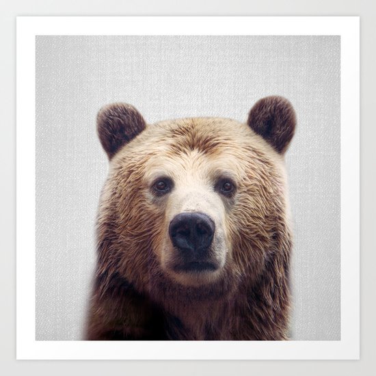 Bear - Colorful Art Print