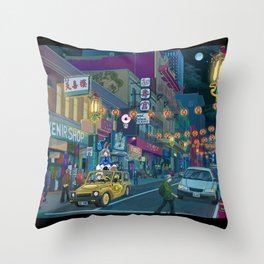 Chinatown Throw Pillow