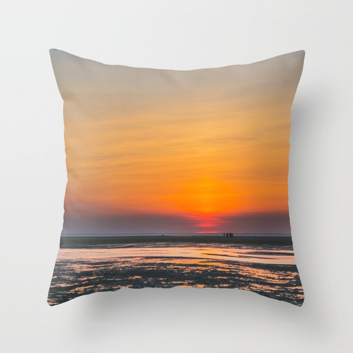 Cape Cod sunset Throw Pillow