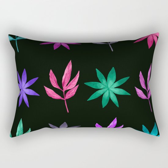 Colorful Leaves VIII Rectangular Pillow