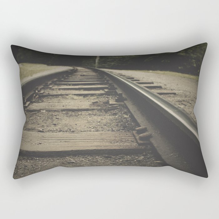 Railway_endless road Rectangular Pillow