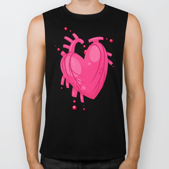 Simple Heart Biker Tank